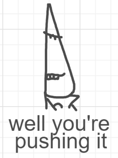 A panel from What's The Point, episode five of the Board Boards object show by Furretwalk/WalkingFurret.